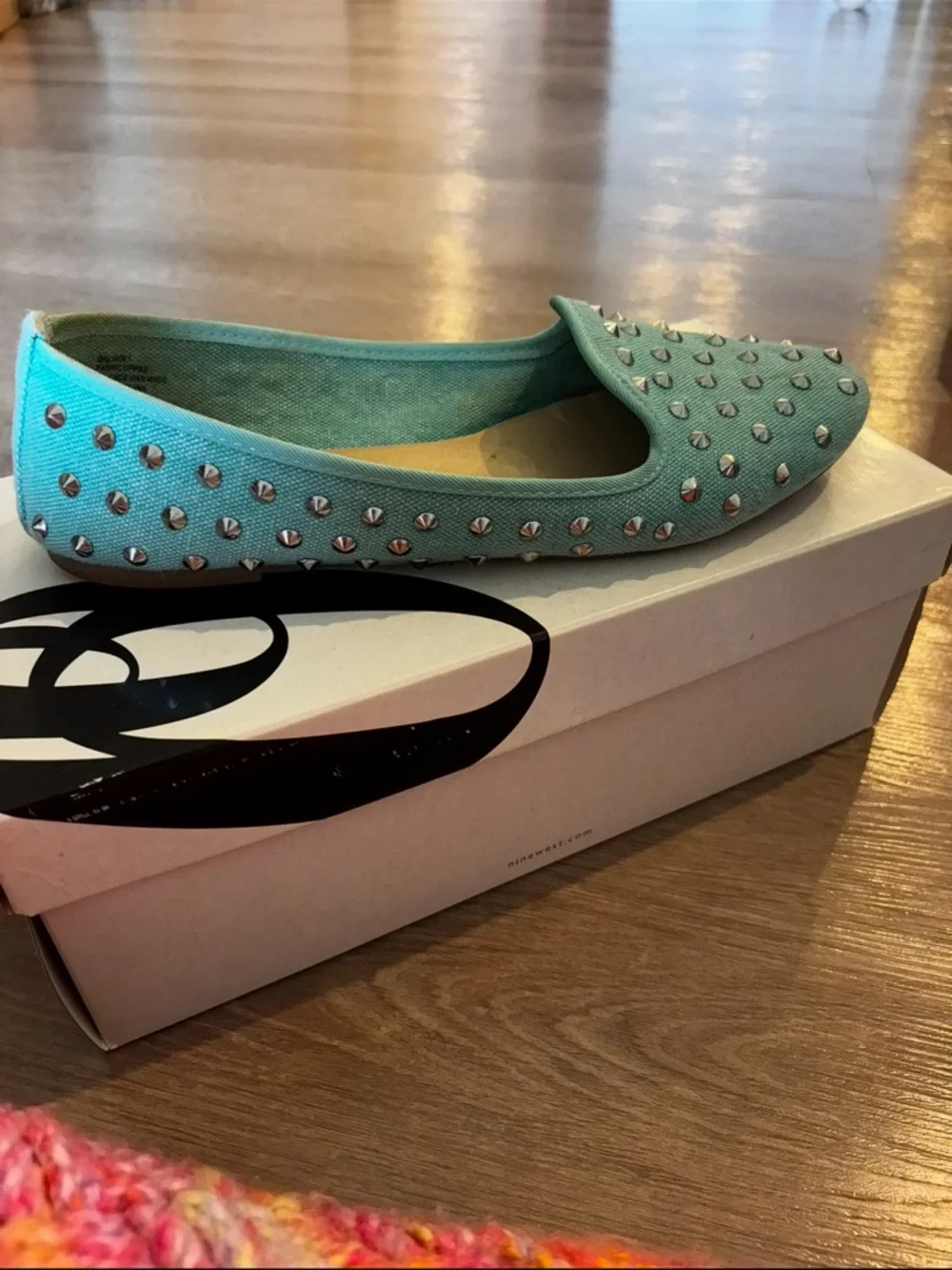 Nine West Aqua Studded Slip-On Loafers - Women - Picture 2 of 7